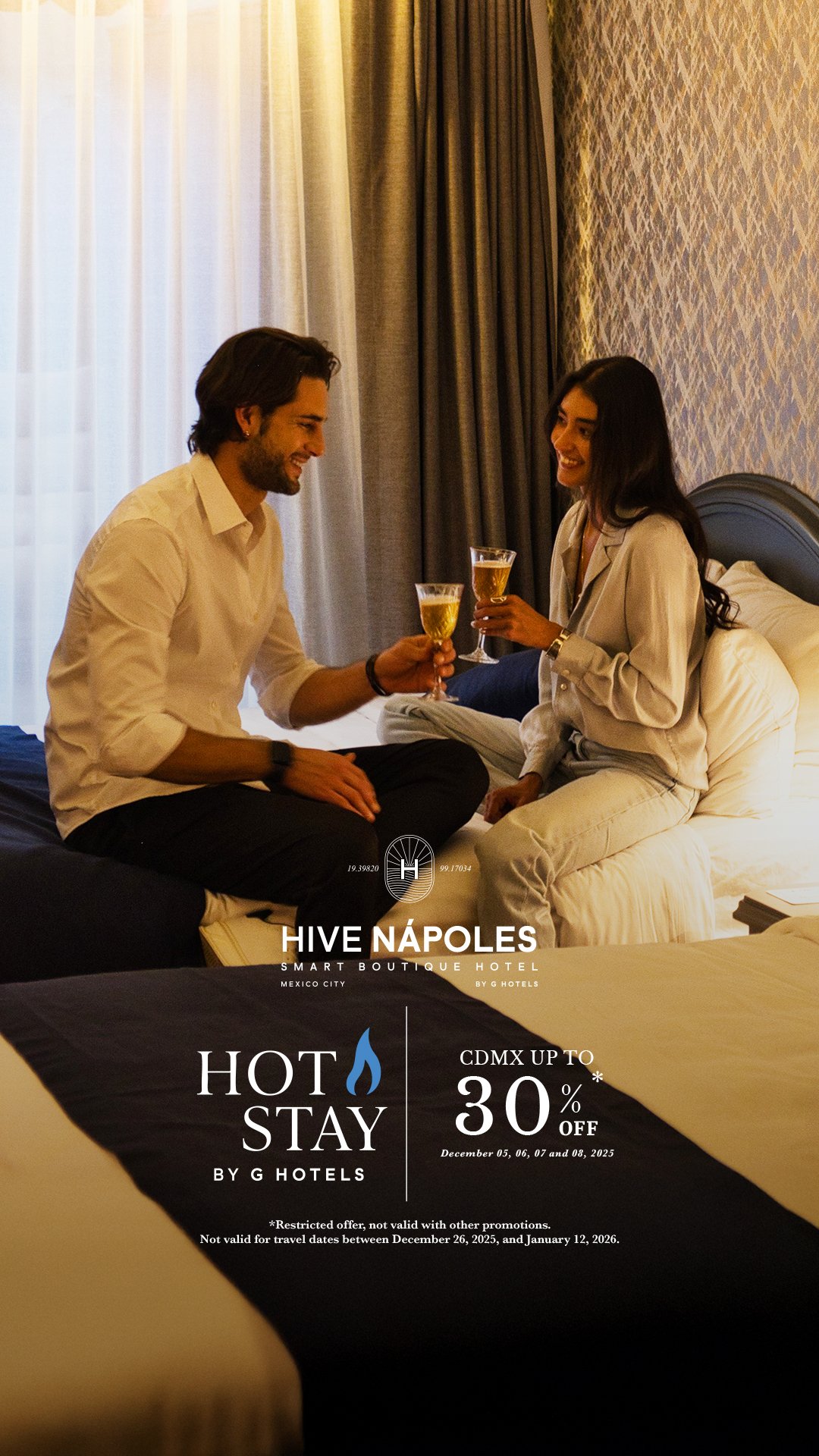 Hot Stay Dic. 05-08 I HIVE NÁPOLES I 1080px x 1920px I IN